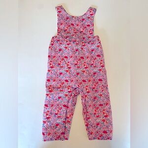 Jacadi Baby Girl Long Overalls Floral Print
